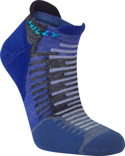 Hilly Active Socklet Running Socks - Blue