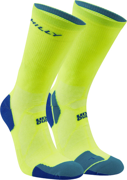 Hilly Marathon Fresh Crew Running Socks - Yellow