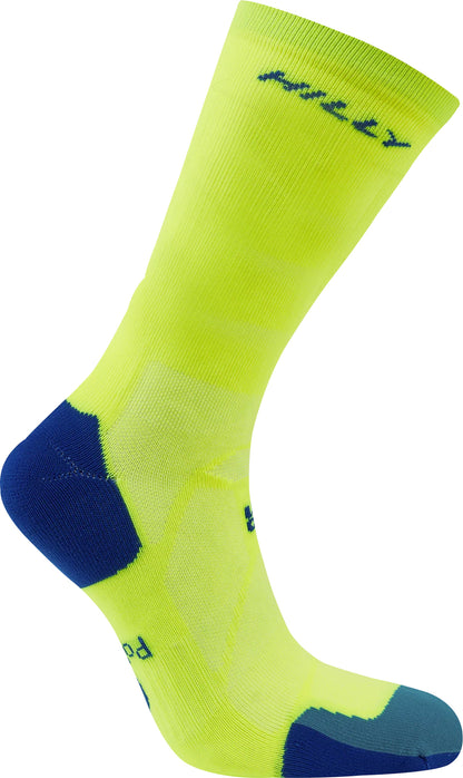 Hilly Marathon Fresh Crew Running Socks - Yellow