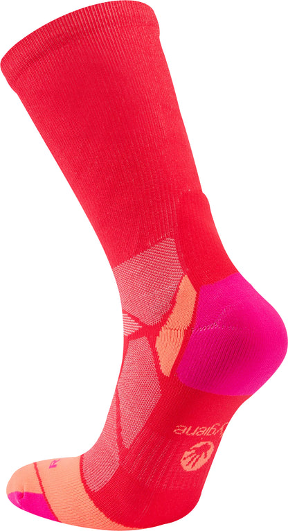 Hilly Marathon Fresh Crew Running Socks - Pink