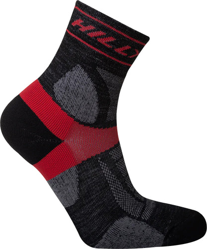 Hilly Trail Anklet Running Socks - - Black