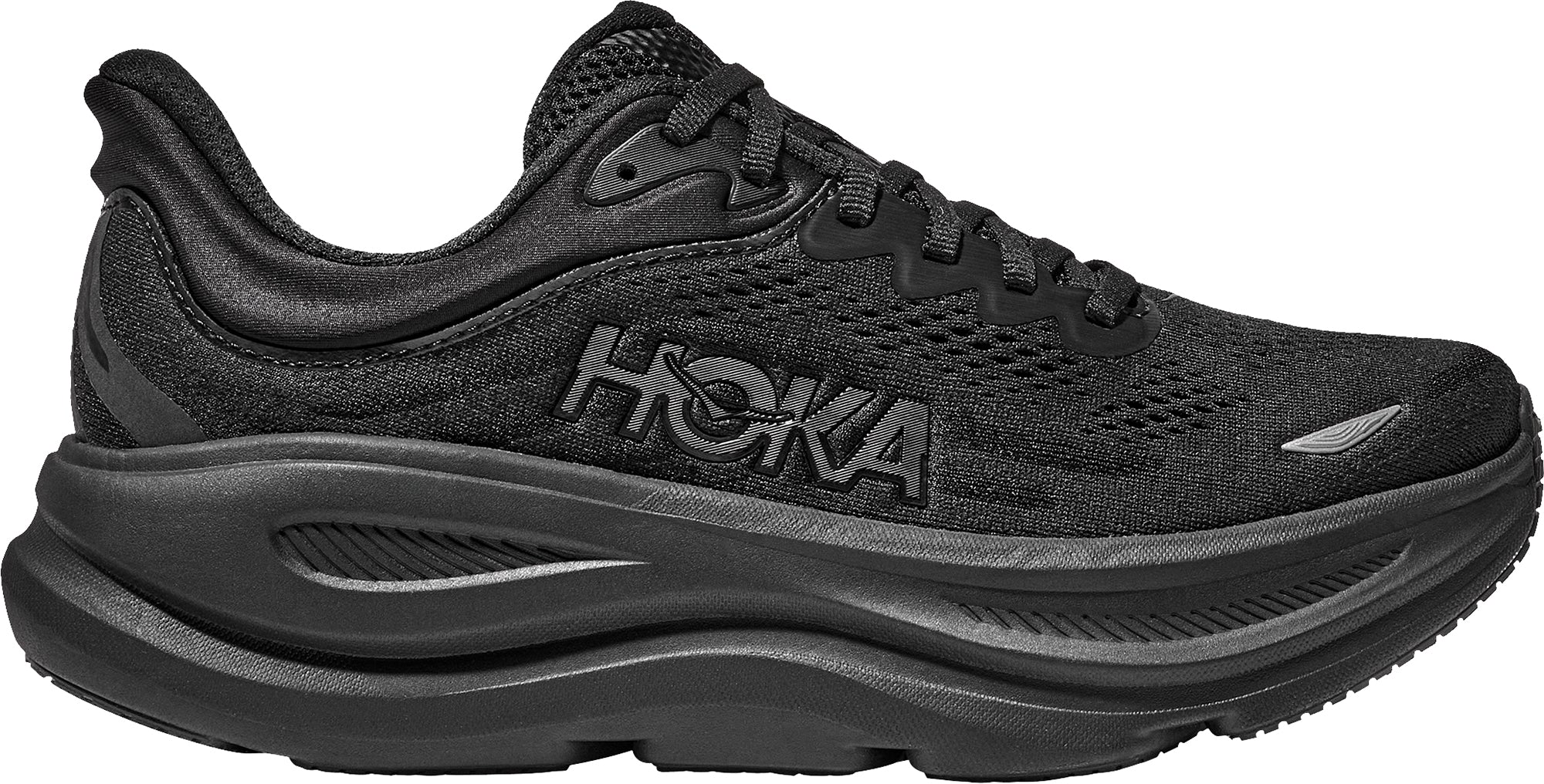 Hoka Bondi 9 Mens Running Shoes - Black – Start Fitness