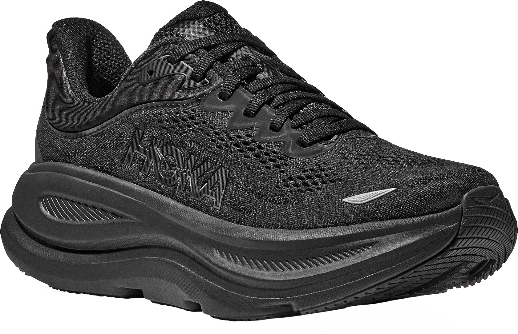 Hoka Bondi 9 Womens Running Shoes - Black – Start Fitness