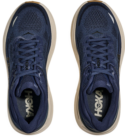 Hoka Bondi 9 WIDE FIT Mens Running Shoes - Blue