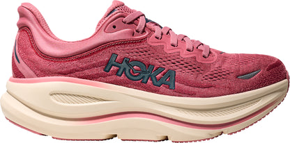 Hoka Bondi 9 WIDE FIT Womens Running Shoes - Pink