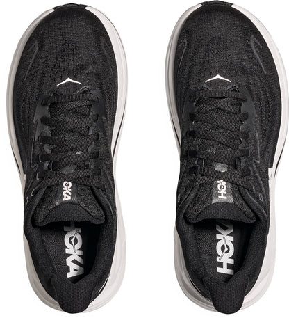 Hoka Clifton 10 WIDE FIT Mens Running Shoes - Black