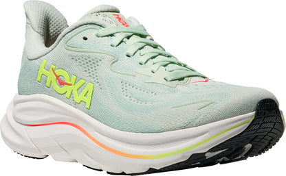 Hoka Clifton 10 WIDE FIT Womens Running Shoes - Green