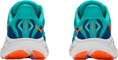 Hoka Cliftion 10 Junior Running Shoes - Green
