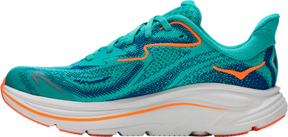 Hoka Cliftion 10 Junior Running Shoes - Green