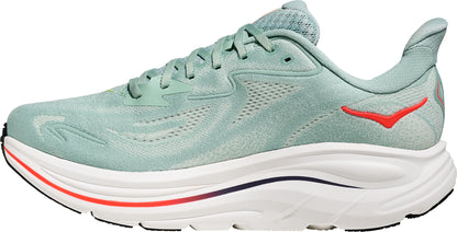 Hoka Clifton 10 WIDE FIT Mens Running Shoes - Green