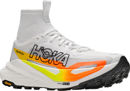 Hoka Tecton X 4 Womens Trail Running Shoes - White