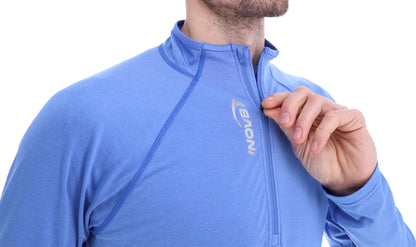 Inov8 Active Half-Zip Long Sleeve Mens Running Top - Blue
