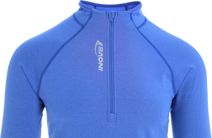 Inov8 Active Half-Zip Long Sleeve Mens Running Top - Blue