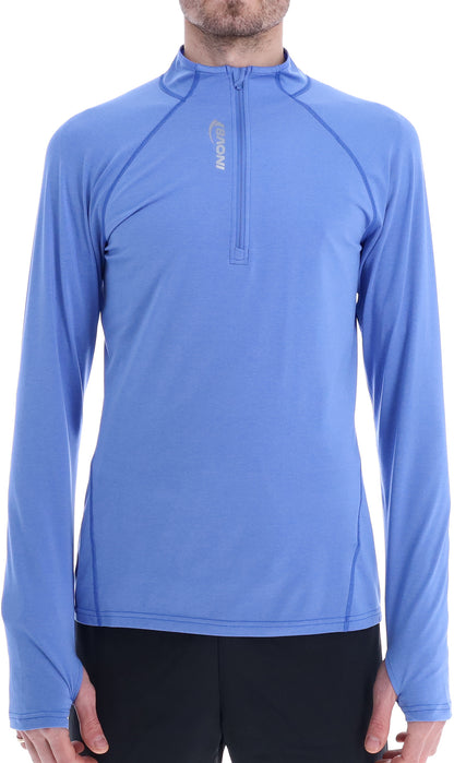 Inov8 Active Half-Zip Long Sleeve Mens Running Top - Blue