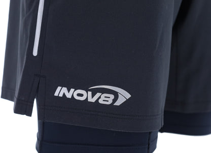 Inov8 Airlite 2 In 1 Mens Running Shorts - Black