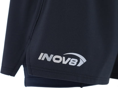 Inov8 Airlite 2 In 1 Womens Running Shorts - Black