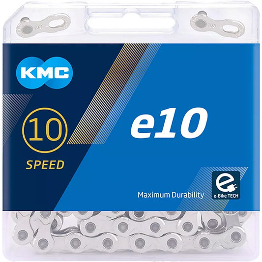 KMC E10 E-Bike 10 Speed Chain 122 Links - Silver