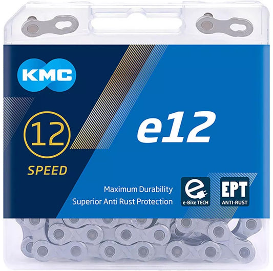 KMC E12 EPT 12 Speed Chain 130 Links - Silver