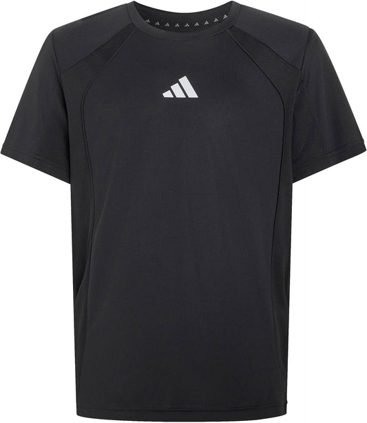 adidas Tech Apparel Climacool Short Sleeve Junior Running Top - Black