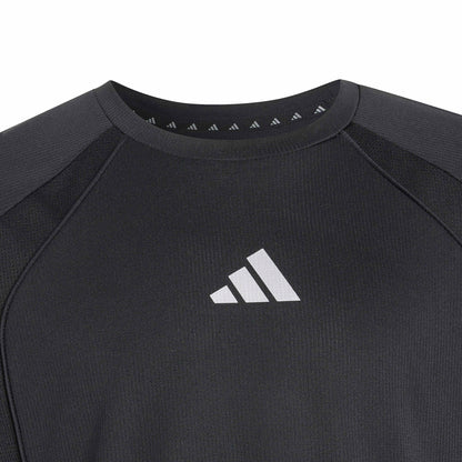 adidas Tech Apparel Climacool Short Sleeve Junior Running Top - Black