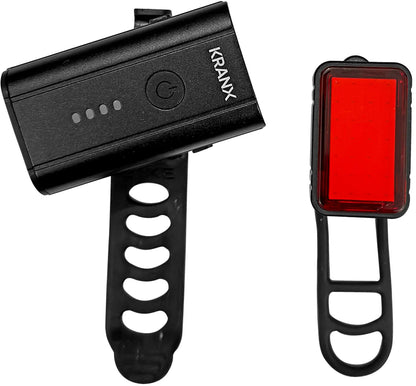 KranX Solaris III 400/100 USB Bike Light Set