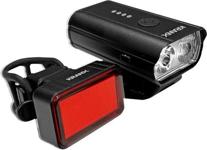 KranX Solaris III 400/100 USB Bike Light Set