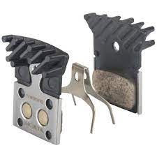 J05A-RF disc pads and spring. alloy back with cooling fins. resin