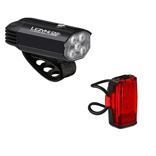 Lezyne Fusion Drive 500+ & KTV Drive Pro+ Bike Light Set