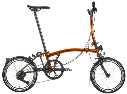 Brompton P Line Explore M 12-Speed Folding Bike - Flame Lacquer