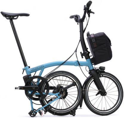 Brompton P Line eMotiq Electric Folding Bike - Cloud Metallic