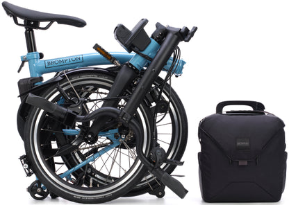 Brompton P Line eMotiq Electric Folding Bike - Cloud Metallic