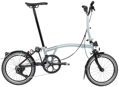 Brompton P Line M 12-Speed Folding Bike - Lunar Ice