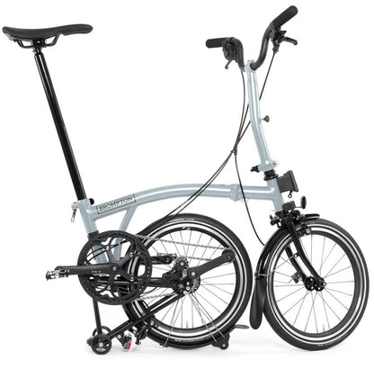 Brompton P Line M 12-Speed Folding Bike - Lunar Ice