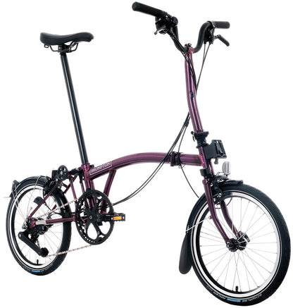 Brompton C Line M 12-Speed Folding Bike - Amethyst Lacquer