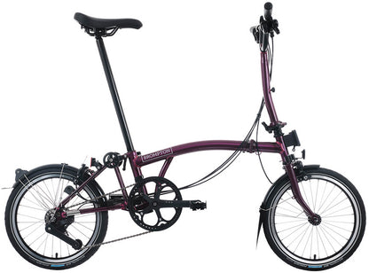 Brompton C Line M 12-Speed Folding Bike - Amethyst Lacquer