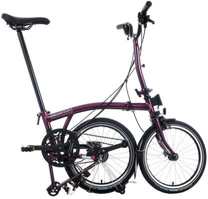 Brompton C Line M12 Folding Bike - Amethyst Lacquer