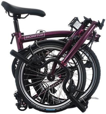 Brompton C Line M 12-Speed Folding Bike - Amethyst Lacquer