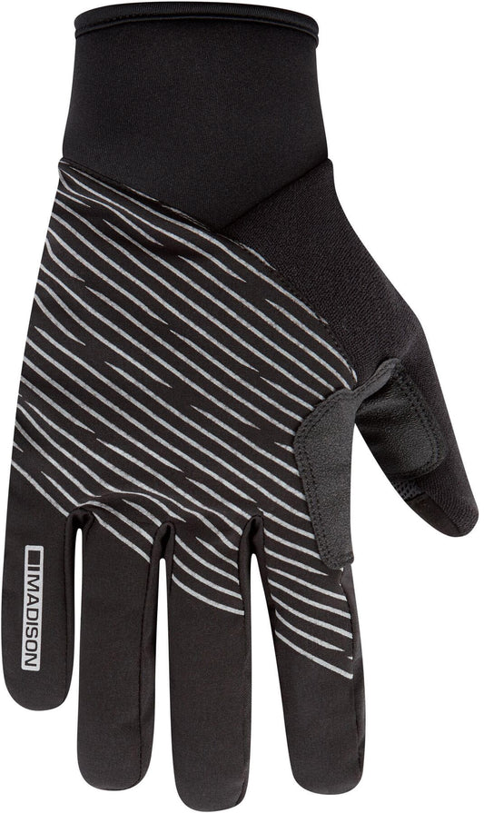 Madison Stellar Reflective Waterproof Thermal Full Finger Cycling Gloves - Black