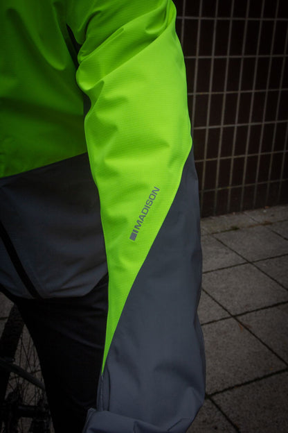 Madison Stellar Ultra Reflective Waterproof Mens Cycling Jacket - Yellow