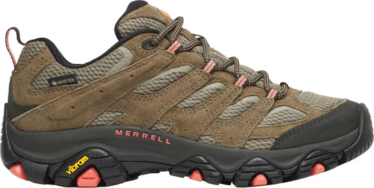 Merrell Moab 3 WIDE FIT GORE-TEX Womens Walking Shoes - Green