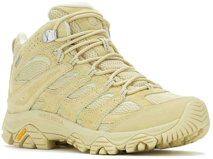 Merrell Moab 3 Mid Waterproof Mens Walking Boots - Cream