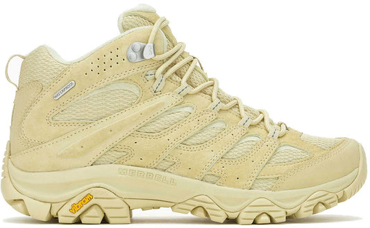 Merrell Moab 3 Mid Waterproof Mens Walking Boots - Cream