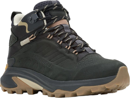 Merrell Moab Speed 2 Leather Mid Waterproof Womens Walking Boots - Black