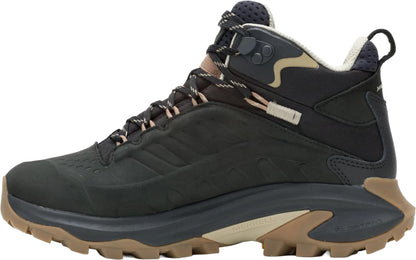 Merrell Moab Speed 2 Leather Mid Waterproof Womens Walking Boots - Black