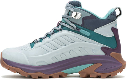 Merrell Moab Speed 2 Leather Mid Waterproof Womens Walking Boots - Blue