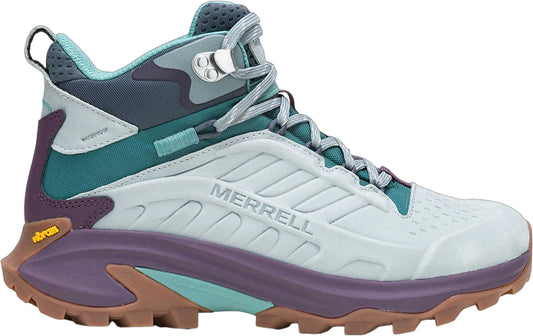 Merrell Moab Speed 2 Leather Mid Waterproof Womens Walking Boots - Blue