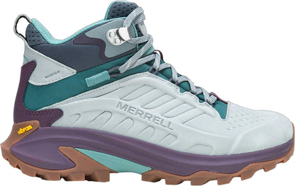 Merrell Moab Speed 2 Leather Mid Waterproof Womens Walking Boots - Blue