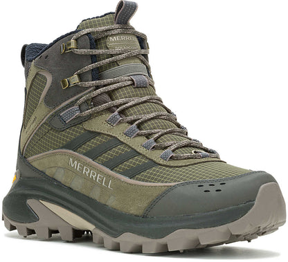 Merrell Moab Speed 2 Thermo Mid Waterproof Mens Walking Boots - Green