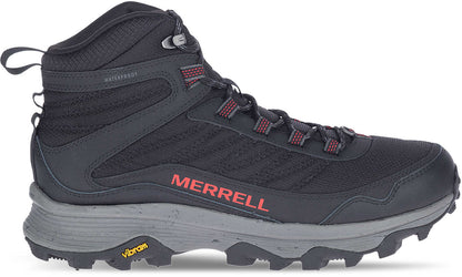 Merrell Moab Speed Thermo Spike Mid Waterproof Mens Walking Boots - Black