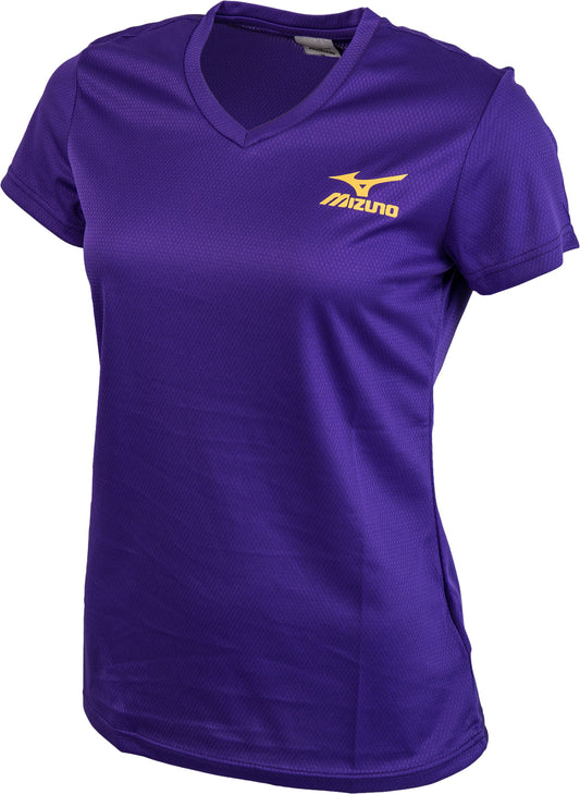 Mizuno DryLite Short Sleeve Womens Running Top - Purple